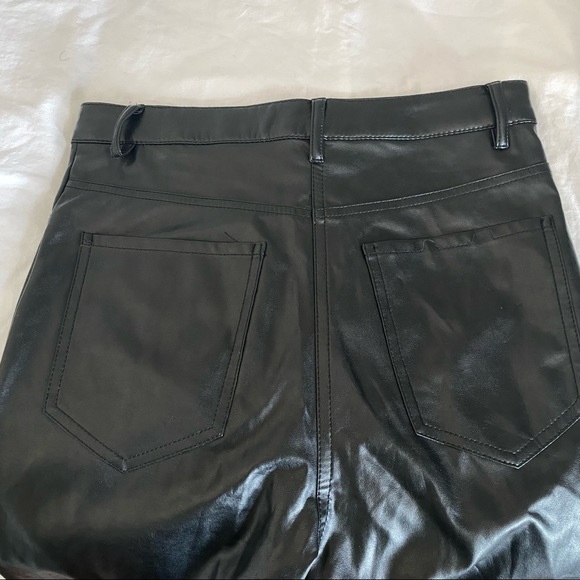Aritzia Wilfred Free Charm Pant High Waisted Faux Leather Pants - Picture 3 of 10